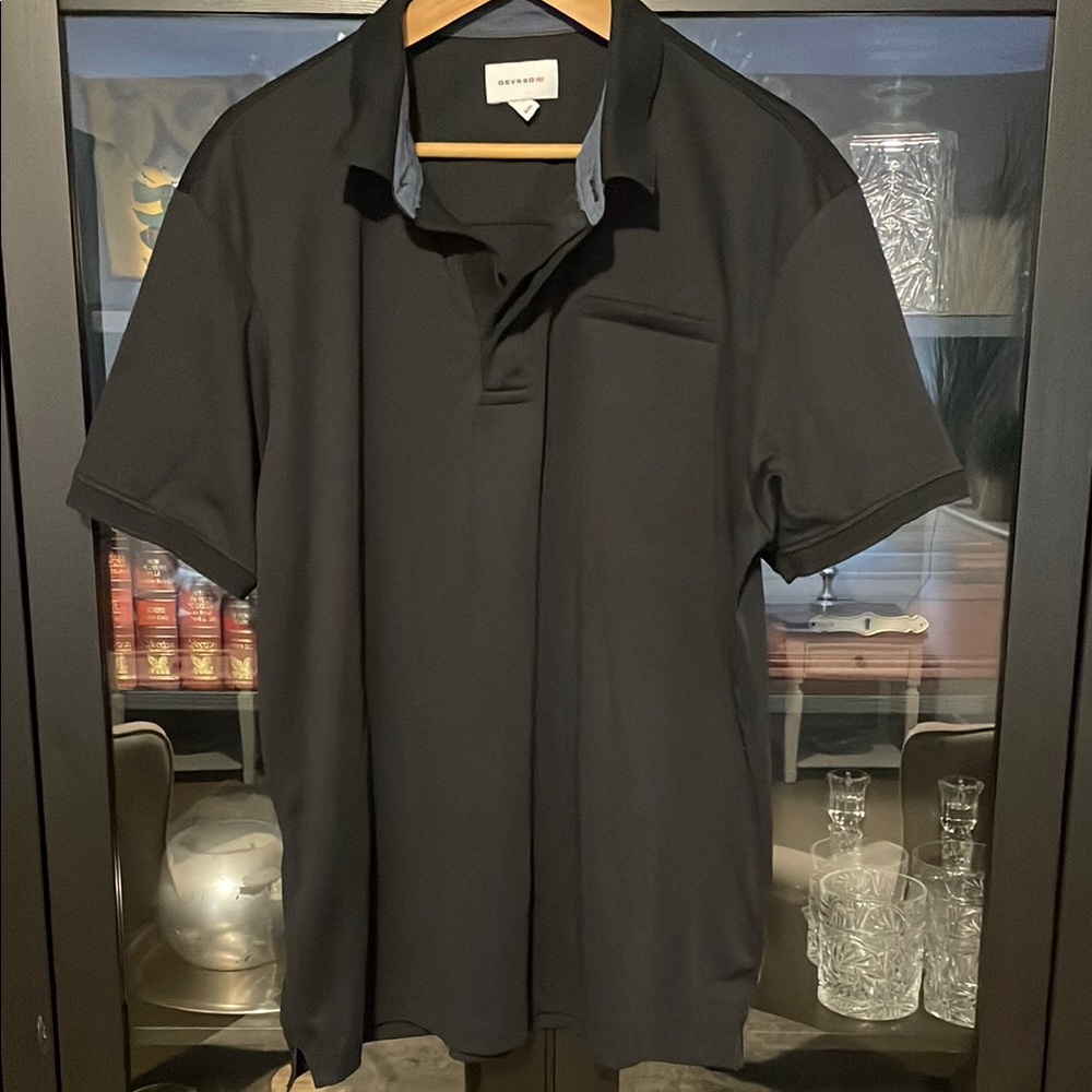 ♻️Black Short Sleeve Polo Shirt Classic Design